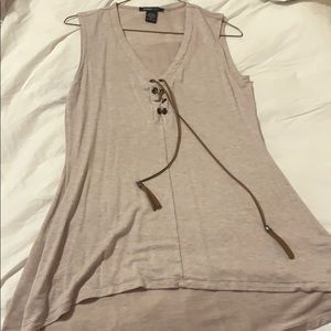 Robert Louis Light Brown Sleeveless Tunic